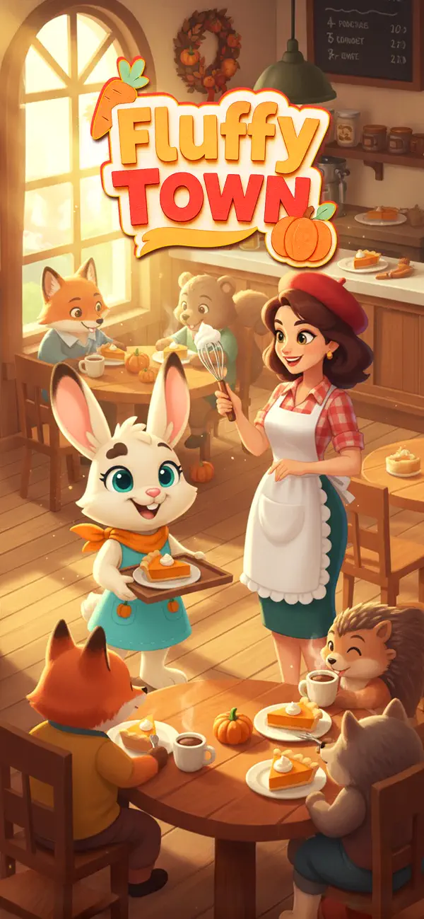 #1. Fluffy Town : Merge & Cook (iOS) 由: PLAYHARD