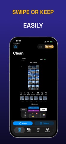 Swipe To Delete Photos - Edit screenshot