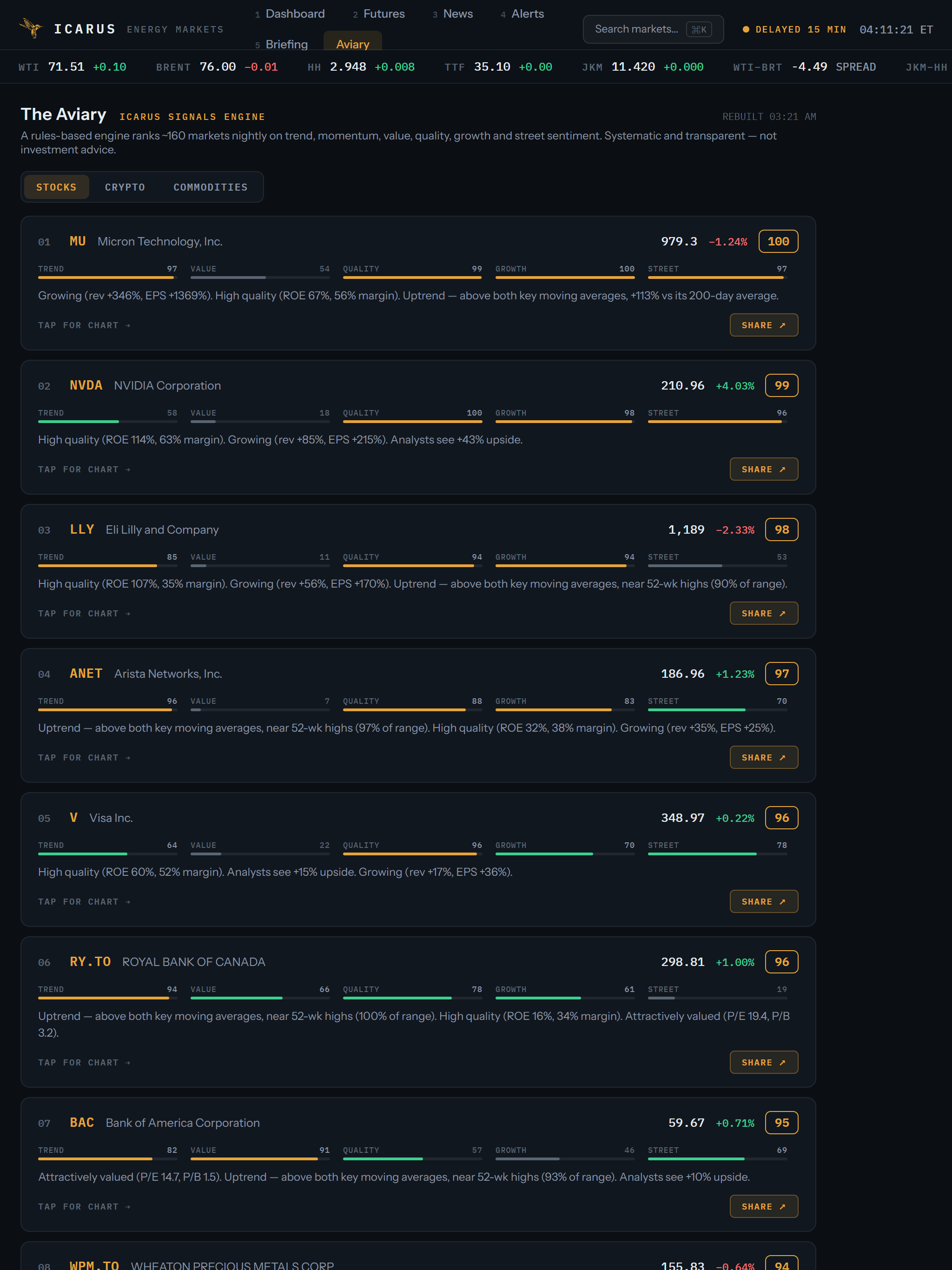 Icarus Energy Terminal screenshot 8