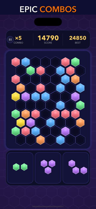 HexDrop: Hexa Block Blast Screenshot 1 of 4