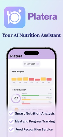 Platera- AI Nutrition Analyzer iPhone screenshot