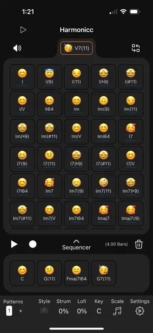 Harmonicc Chord Sequencer AUv3 screenshot 1