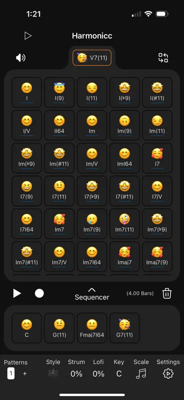Harmonicc Chord Sequencer AUv3 screenshot 1 of 7