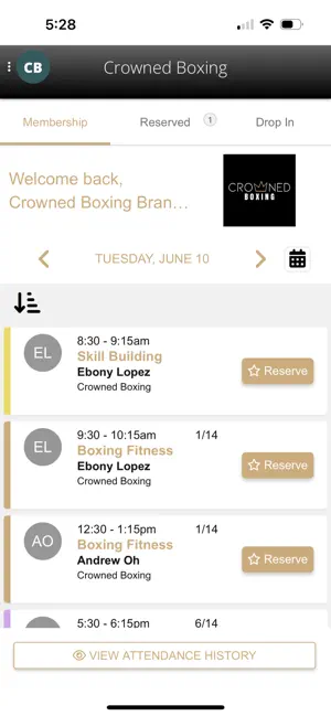Crowned Boxing Fitness screenshot 1