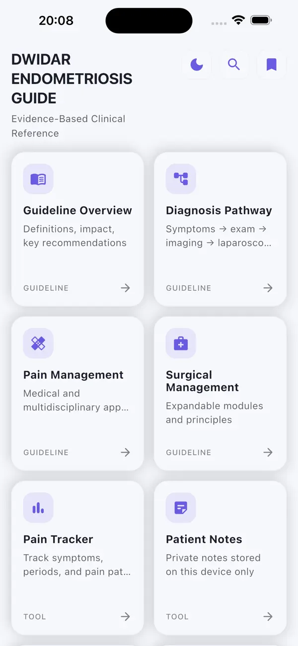 Screenshot #2 pour Dwidar endometriosis guide