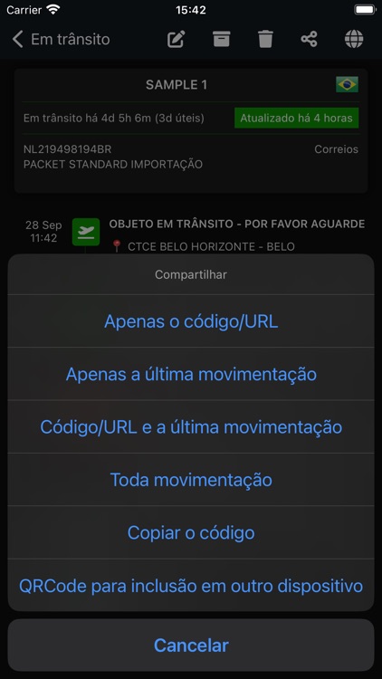 Rastreador de Encomendas screenshot-6