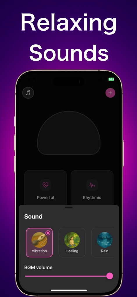 Strong Vibration BuruVibe - This tool enhances the experience by offering integrated ambient soundscapes, displayed within a dedicated selection panel and controllable via the background volume slider.