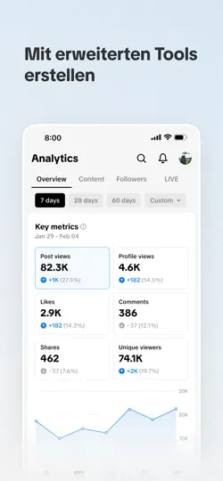 Screenshot von TikTok Studio auf dem iPhone 5