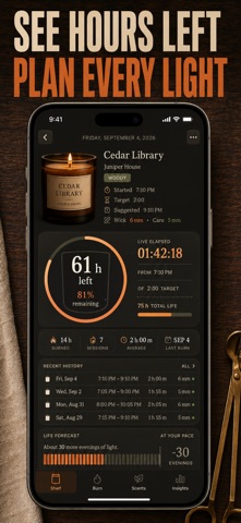 Candle Tracker: Burn Log Screenshot 3 of 10