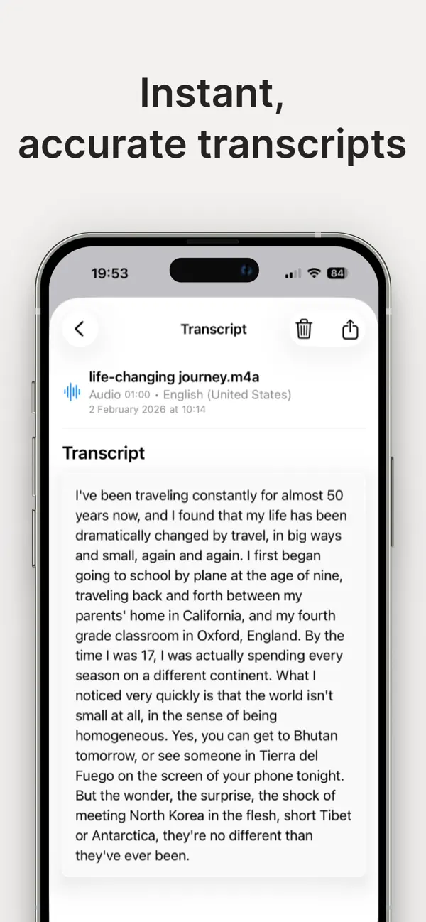 #3. Instant Transcript (iOS) Podle: douglas santos
