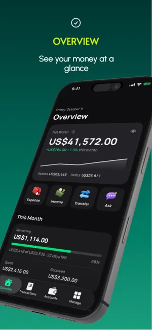 Finance: Money Manager screenshot 1