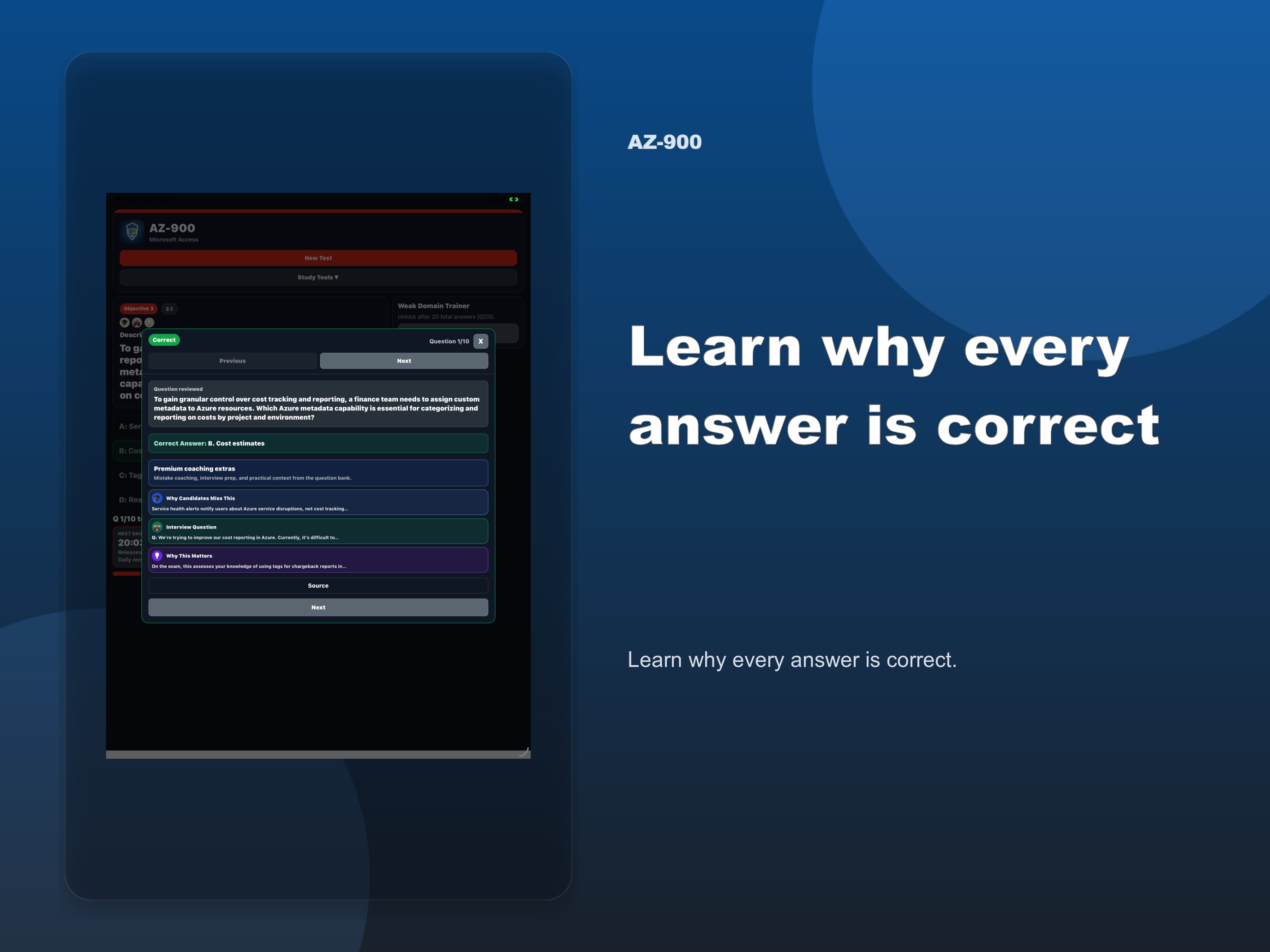 AZ-900 Practice Test screenshot 10