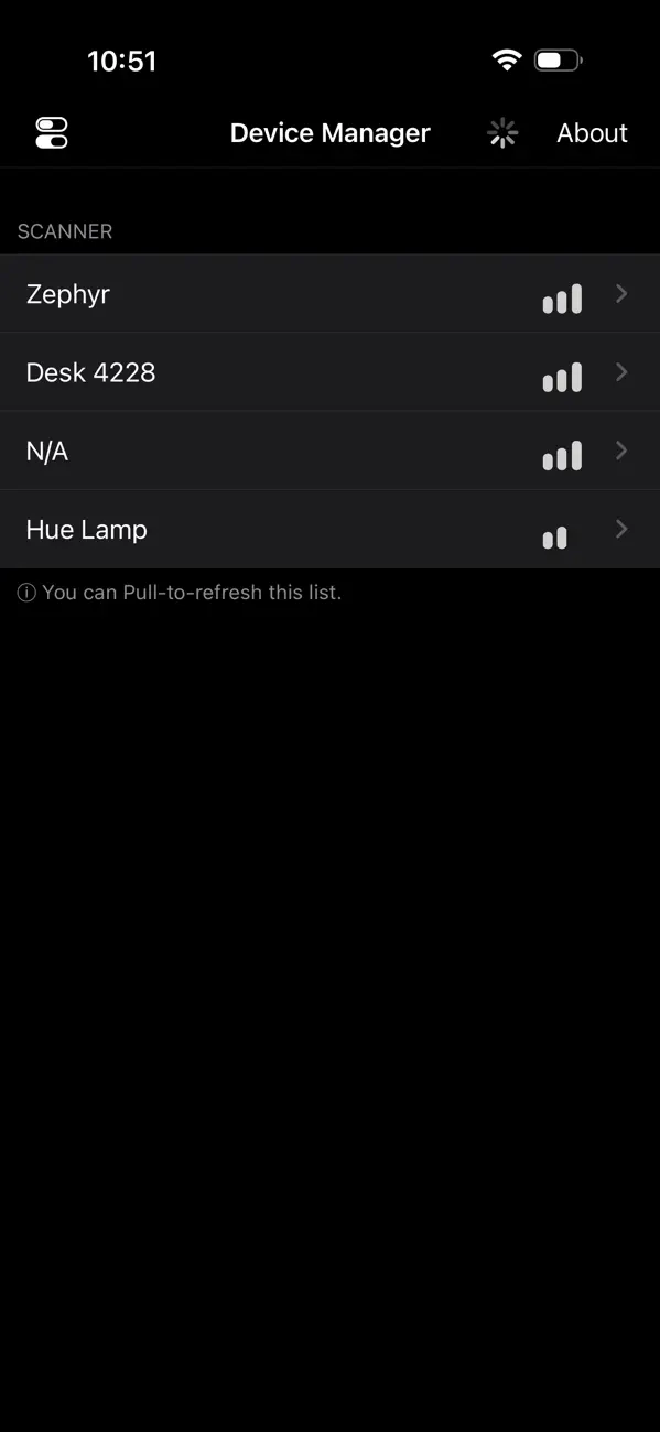 #1. nRF Connect Device Manager (iOS) Ved: Nordic Semiconductor ASA