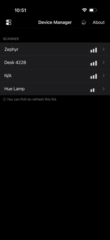 nRF Connect Device Manager screenshot 1 of 4
