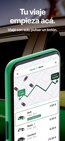 Bolt: Pedí un viaje App Store preview screenshot 1