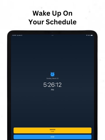 Alarm Clock ۬ iPad screenshot