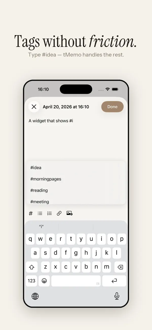 Screenshot #2 pour tMemo: Jot to Think