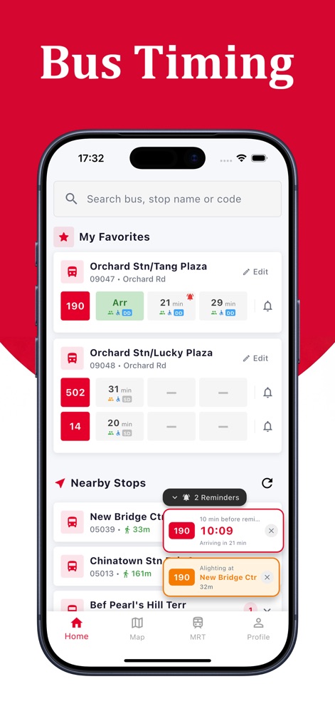 BusComing-bus timing singapore - Navigation App | MWM