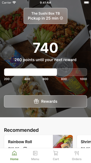 The Sushi Box TB iPhone screenshot 1 - Food & Drink app