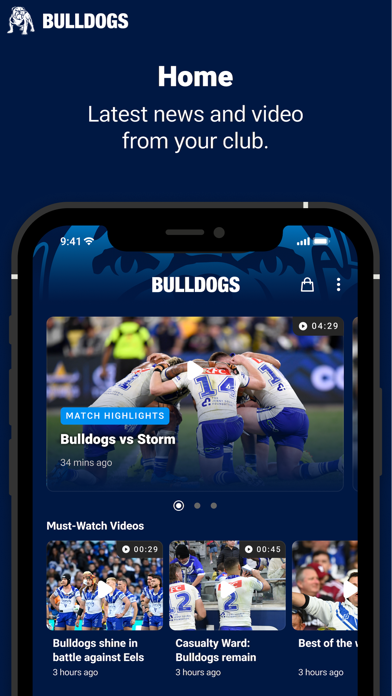 Canterbury-Bankstown Bulldogs Screenshot