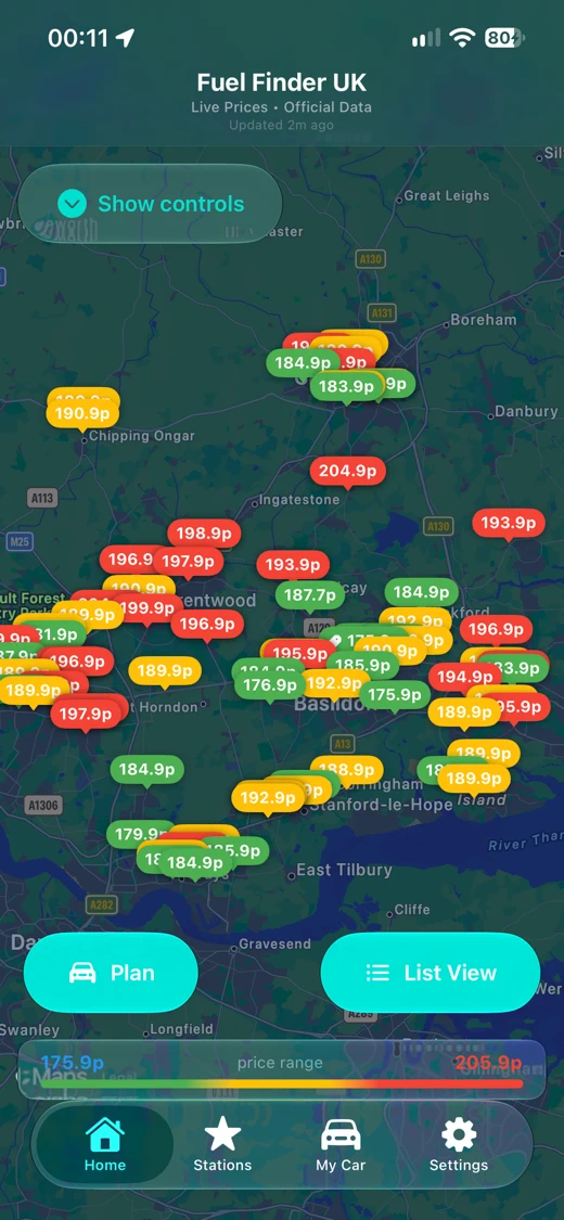 Fuel Finder UK - Live Prices screenshot 2