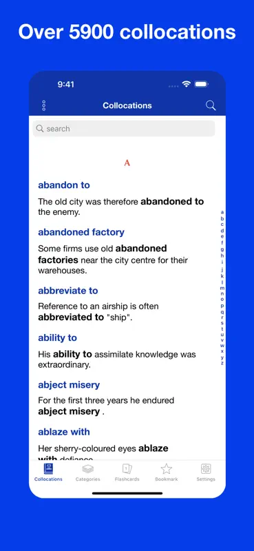 English Collocation Flashcards screenshot 1 of 10