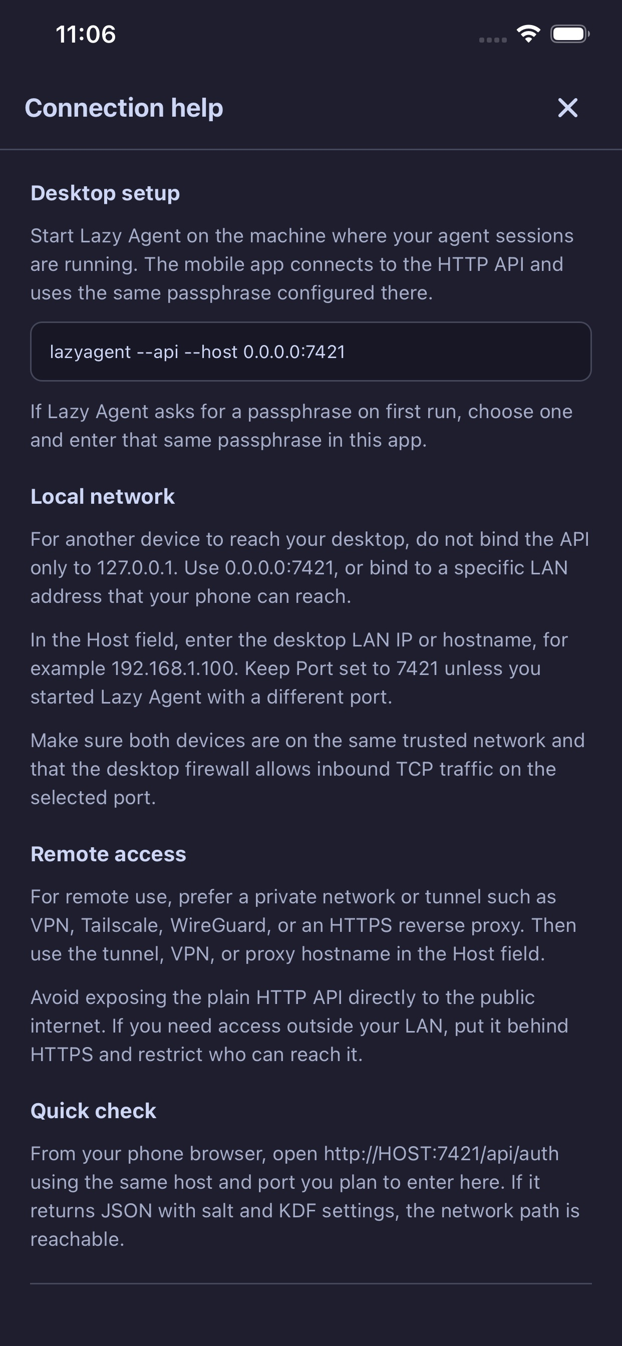 LazyAgent screenshot 6