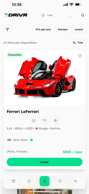 DRIVR - Location de voiture screenshot 2