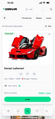 DRIVR - Location de voiture screenshot