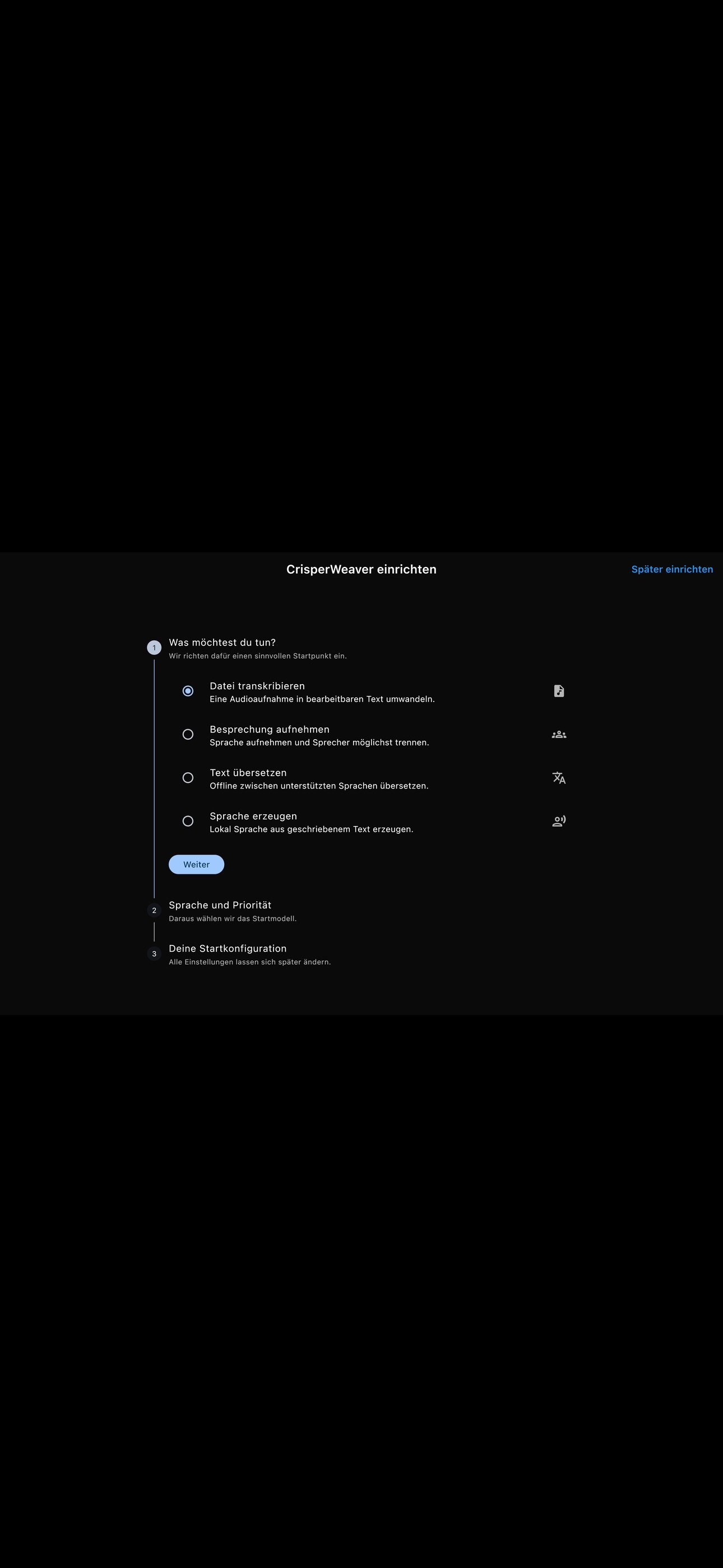 Screenshot 2 of CrisperWeaver