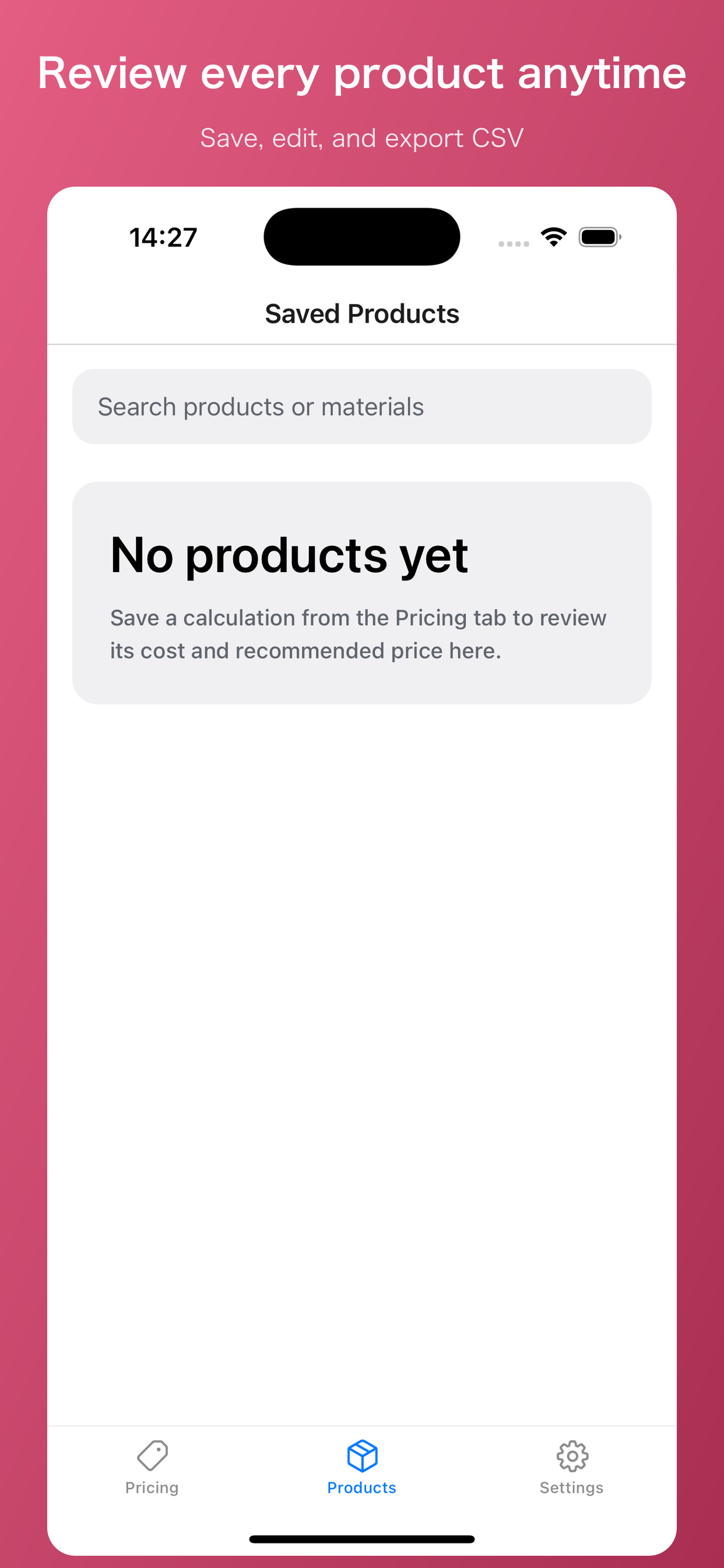 Maker Margin: Craft Pricing screenshot 3