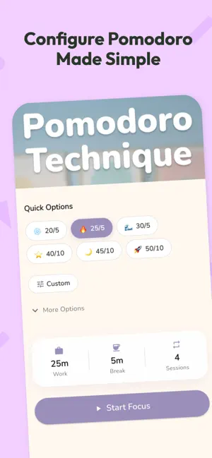 Loofy - Pomodoro Focus Timer screenshot 1