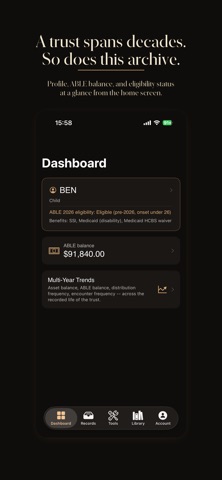 TrustSteward iPhone screenshot