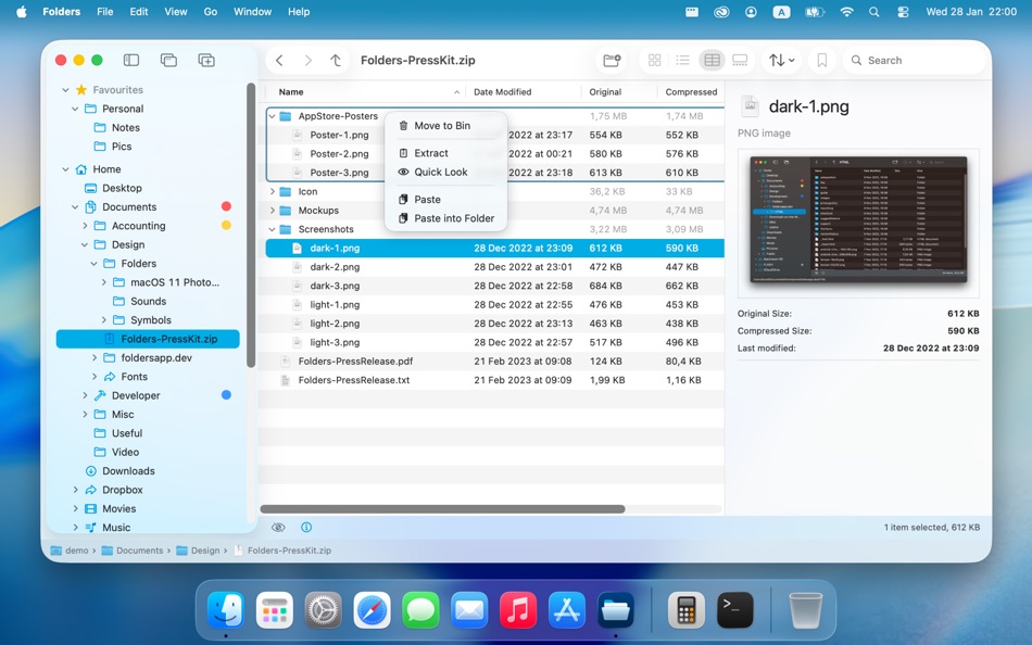 #7. Folders File Manager (macOS) di: Andriy Konstantynov