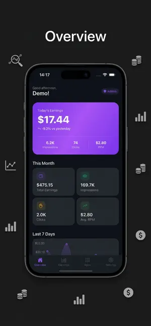 My Admob Earnings Tracker screenshot 1