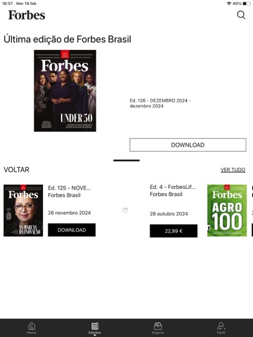 Forbes Brasil iPad screenshot