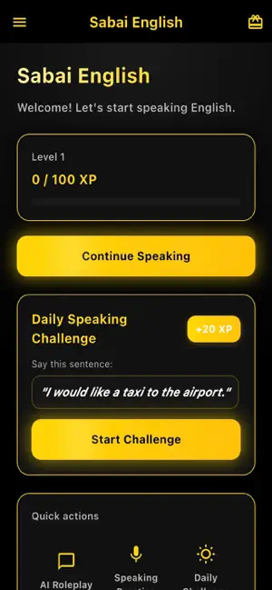 Sabai English screenshot 1