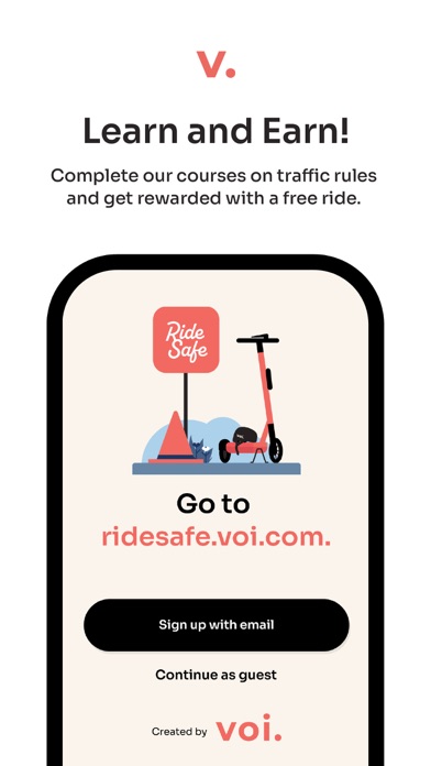 Voi – e-scooter & e-bike hire Screenshot