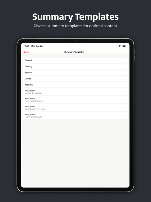 Vurbo.ai iPad screenshot 3 - Productivity app