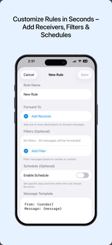 Forward SMS | SMS Forwarder Screenshot 4 of 7