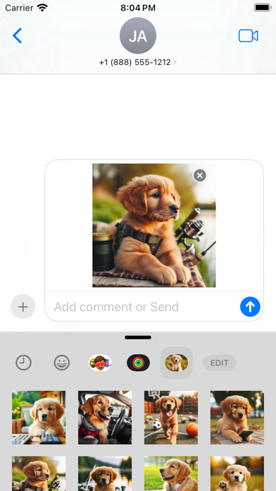 Lovely Puppet (Dog) Stickers Screenshot