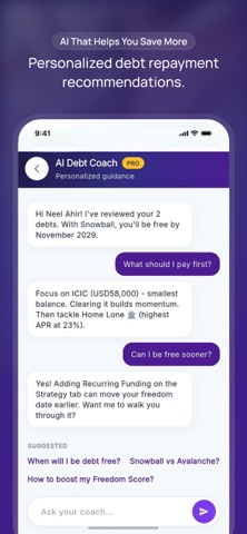 Debt Payoff Planner- Debt Free iPhone screenshot