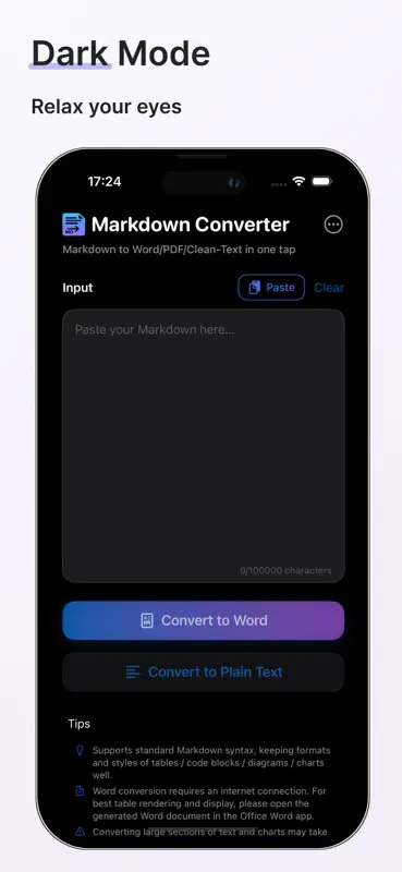 Markdown Converter - .docx/PDF screenshot 5 of 5