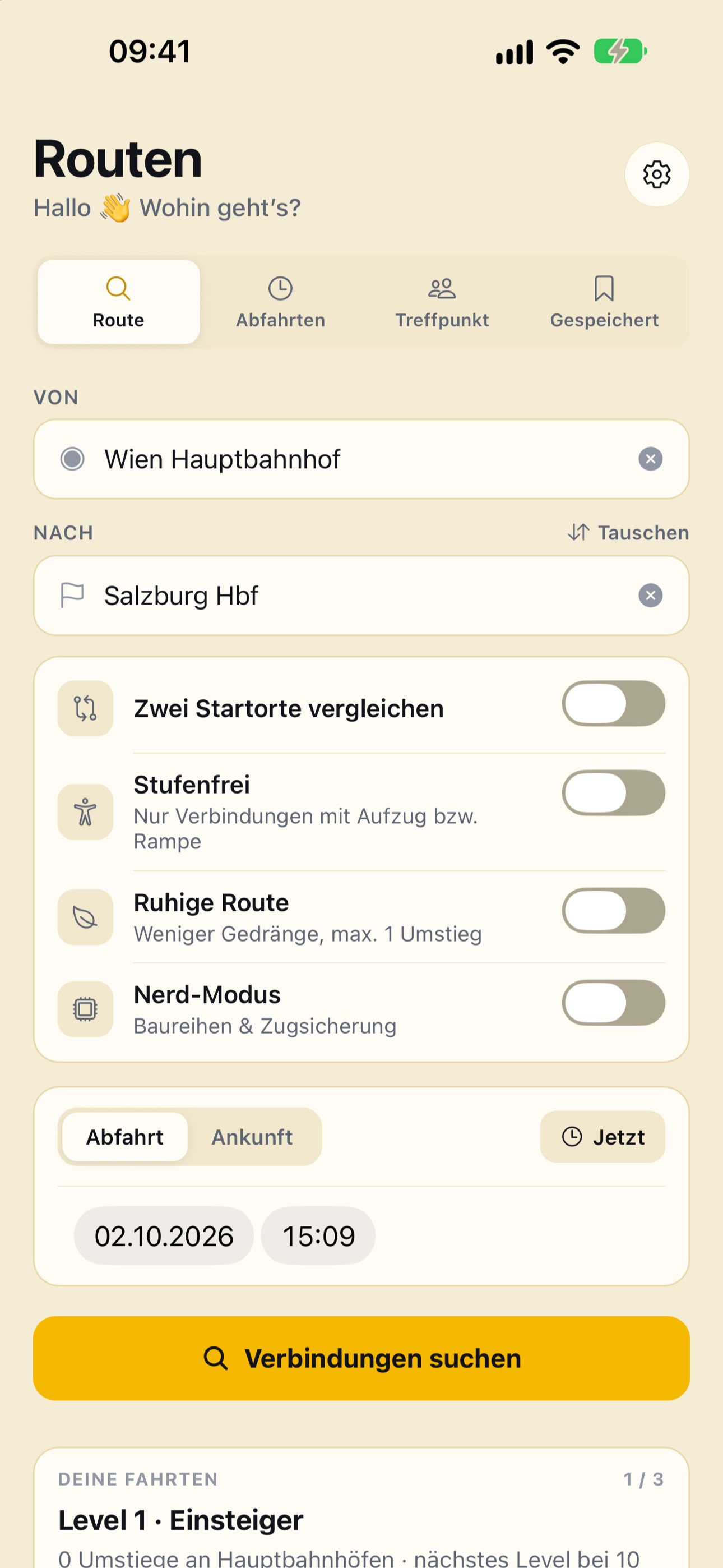 Screenshot 1 of Routen-Zug & Öffi Planer