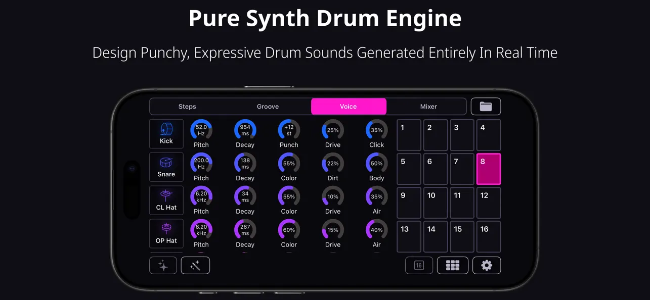 #3. BreakBud Break Beat Drum Synth (iOS) โดย: Cem Olcay