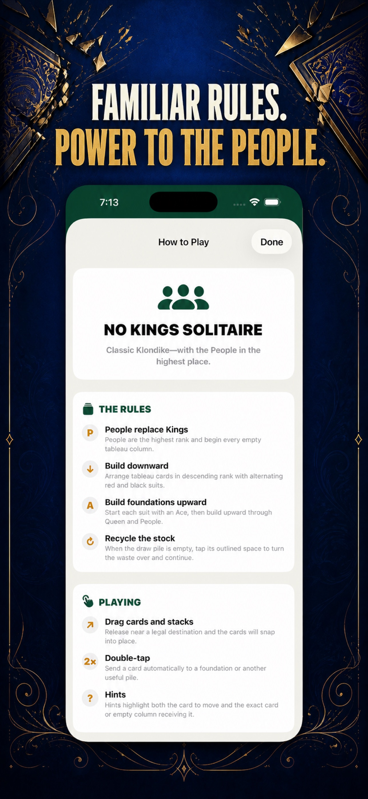 Screenshot 4 of No Kings Solitaire