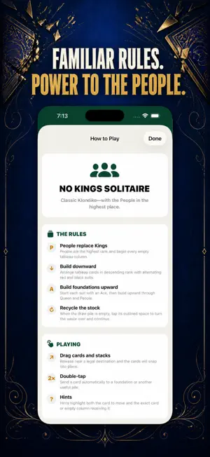 No Kings Solitaire screenshot 4