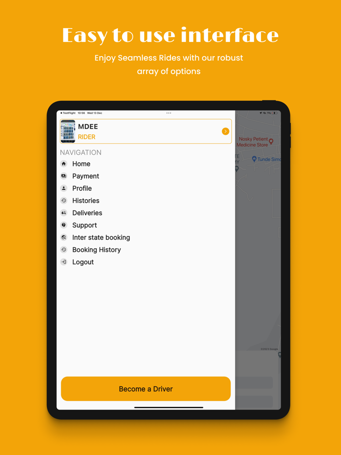 CABVIBE - Rides and Delivery