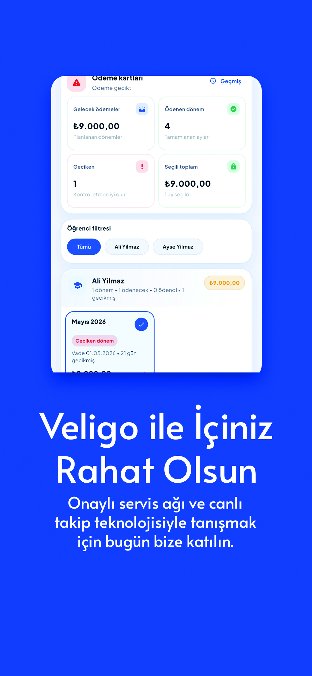 Veligo: Servis Takip & Yönetim screenshot 4