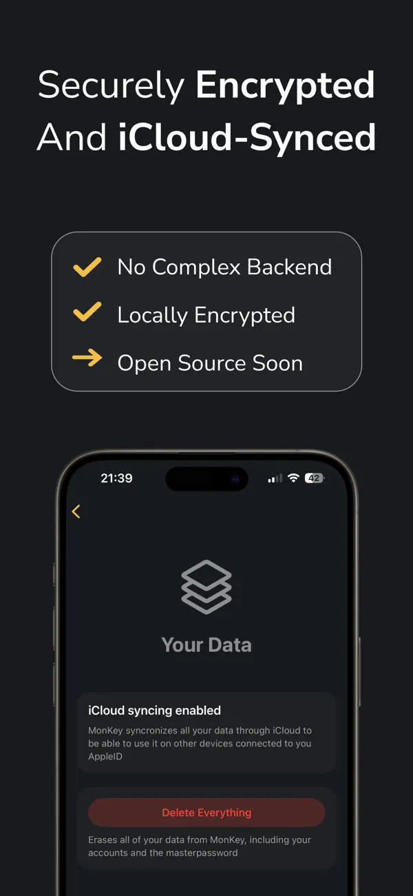 #3. MonKey Passwordmanager (iOS) Ved: CARLO ERIC DEROUAUX